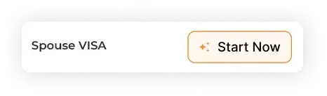 A call-to-action button labeled ‘Spouse VISA Start Now’ promoting quick and easy application for a spouse visa in Dubai