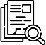 Document stack symbolizing multiple services at typing center