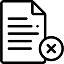 File icon representing typing and filing services in typing center
