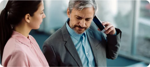 Employer discussing visa cancellation responsibilities and employee rights in the UAE