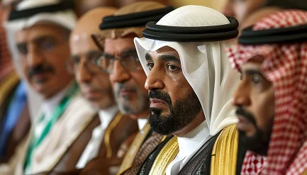 UAE citizens in traditional attire representing local spouse visa sponsorship