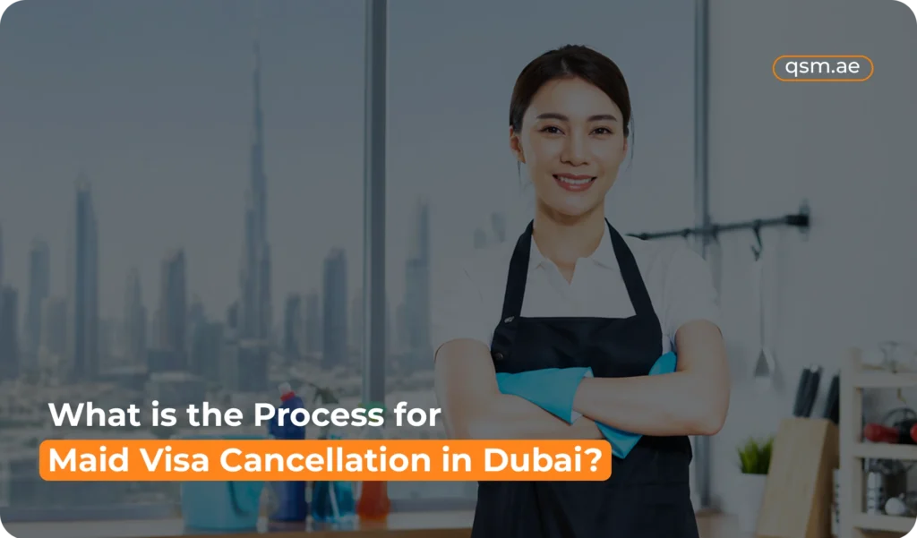 Maid visa cancellation process at a Tadbeer center in Dubai