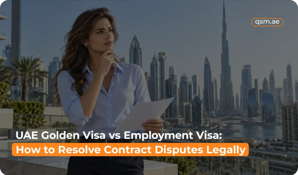 Golden Visa holder filing an employment dispute complaint with MOHRE in the UAE