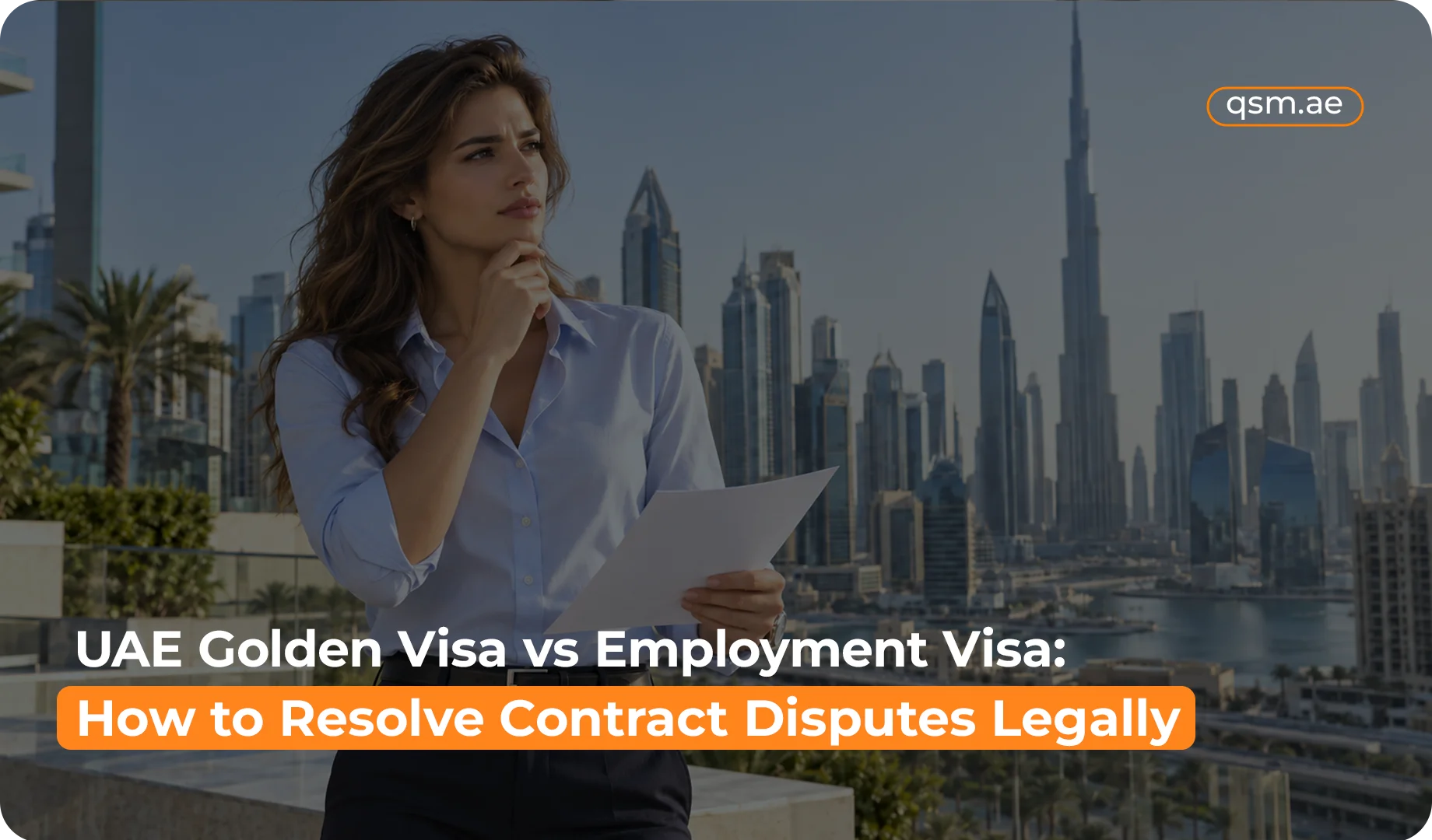 Golden Visa holder filing an employment dispute complaint with MOHRE in the UAE