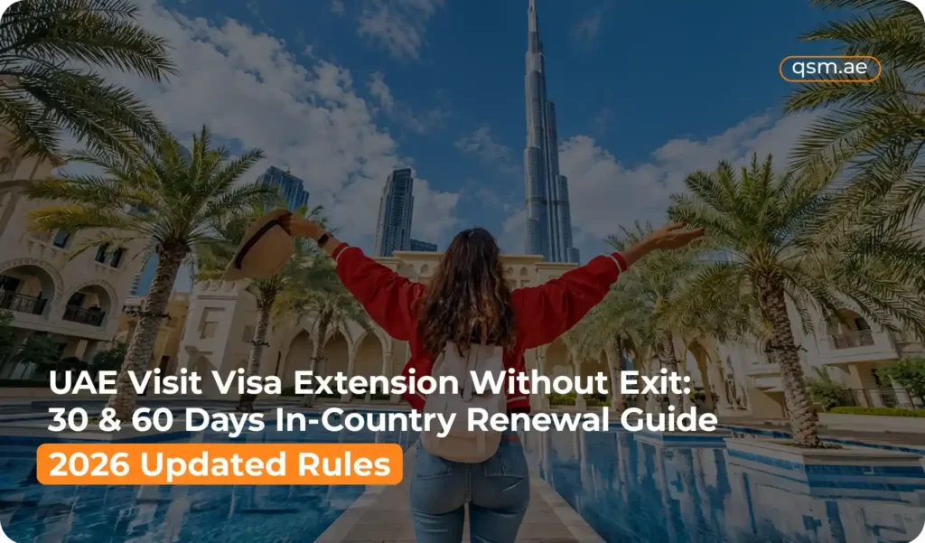 UAE visit visa extension without exit process through ICP smart services portal